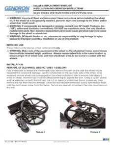 Replacement Wheel Instructions