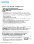 GD GF2400087 Mattress Limited Warranties pdf