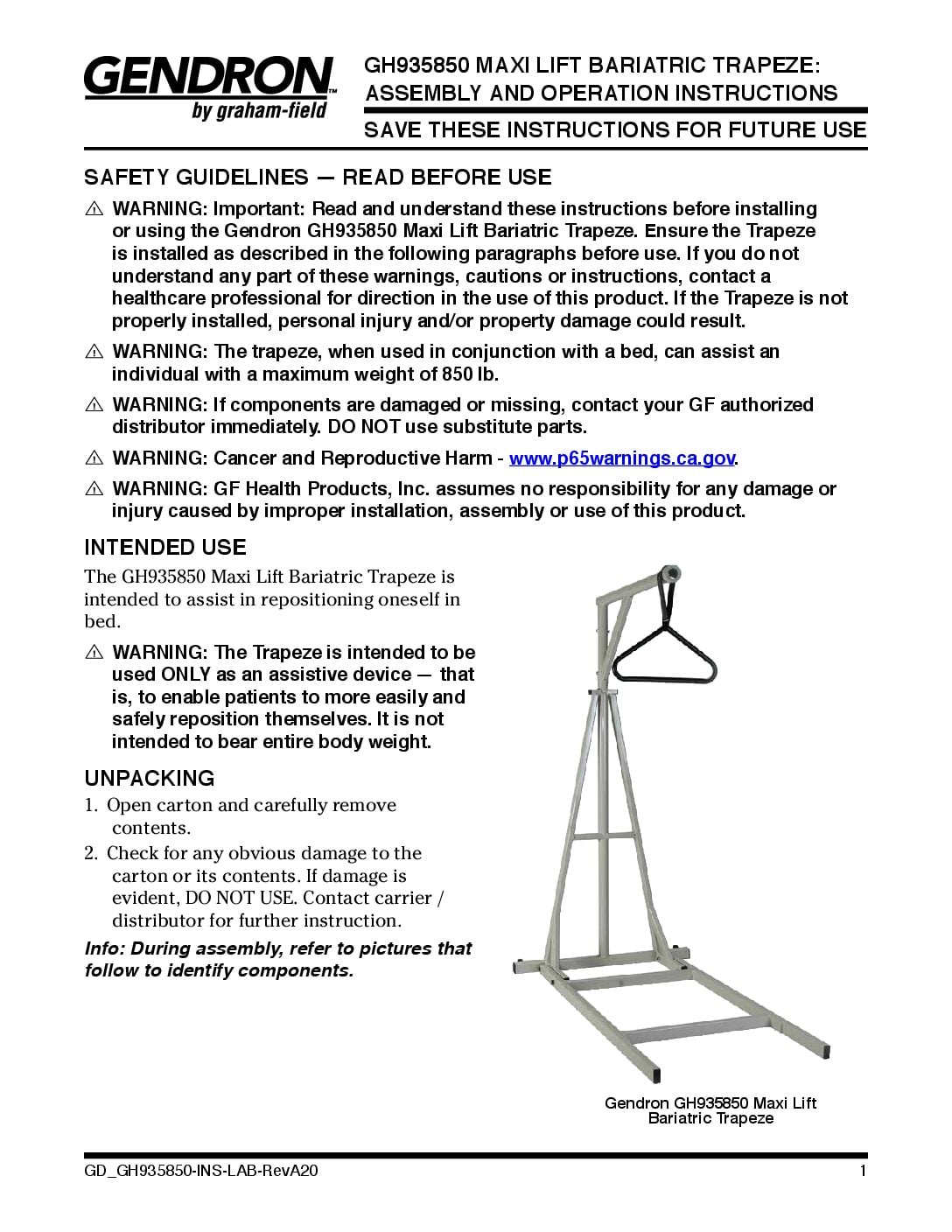 User Manual – Bariatric Portable Patient Helper